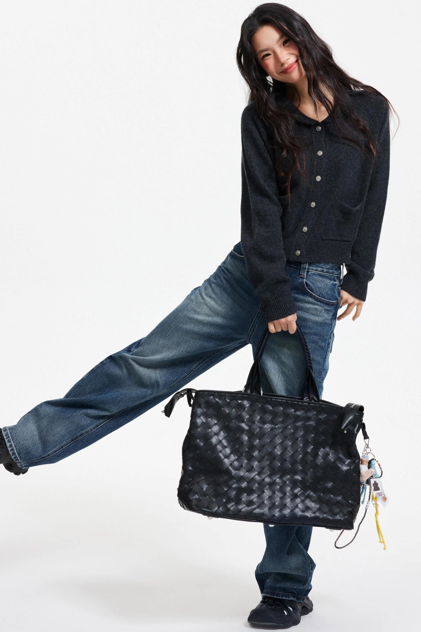 Pure Wool Raglan Cardigan