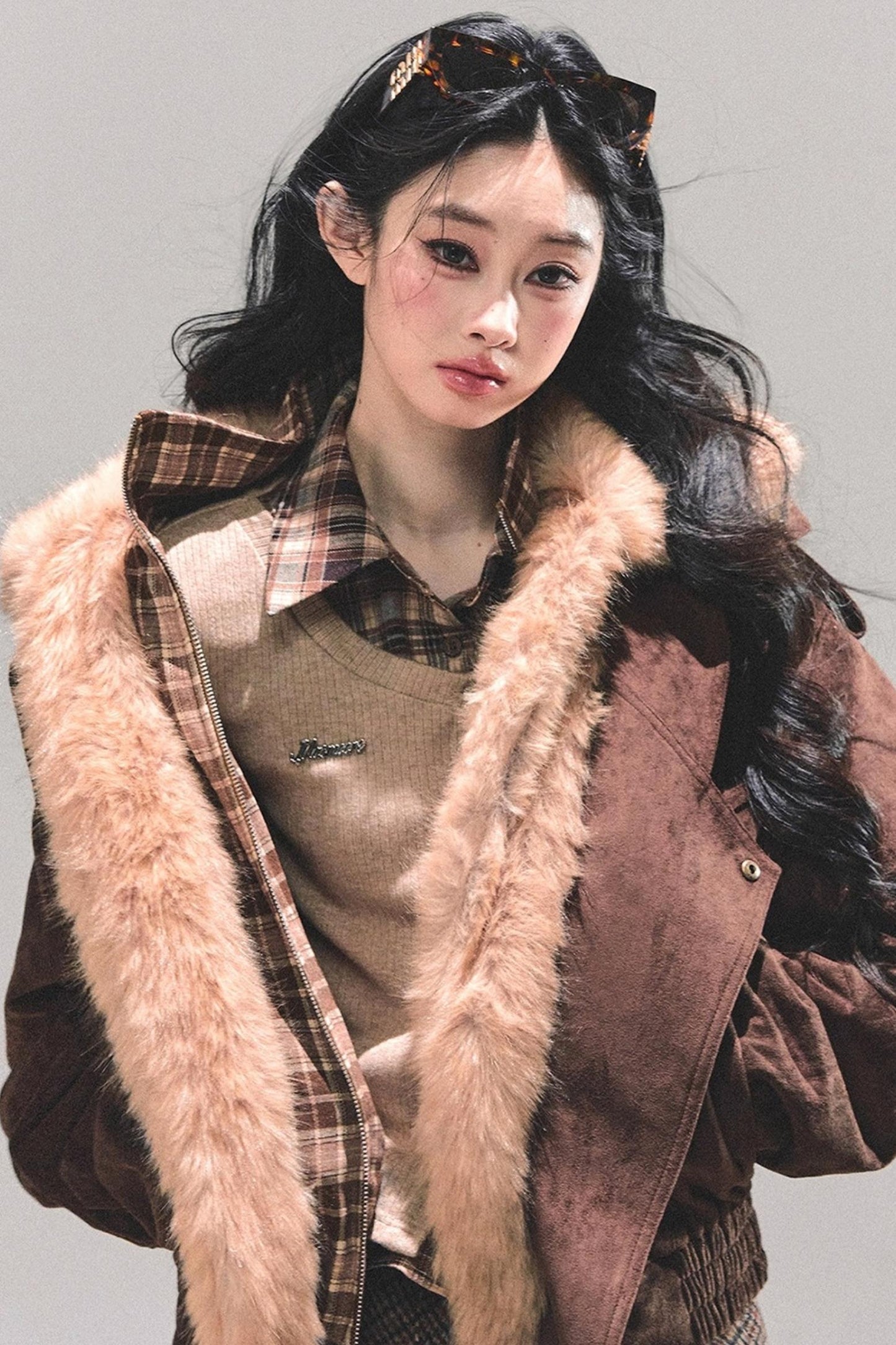 Plaid Padded Cotton Jacket