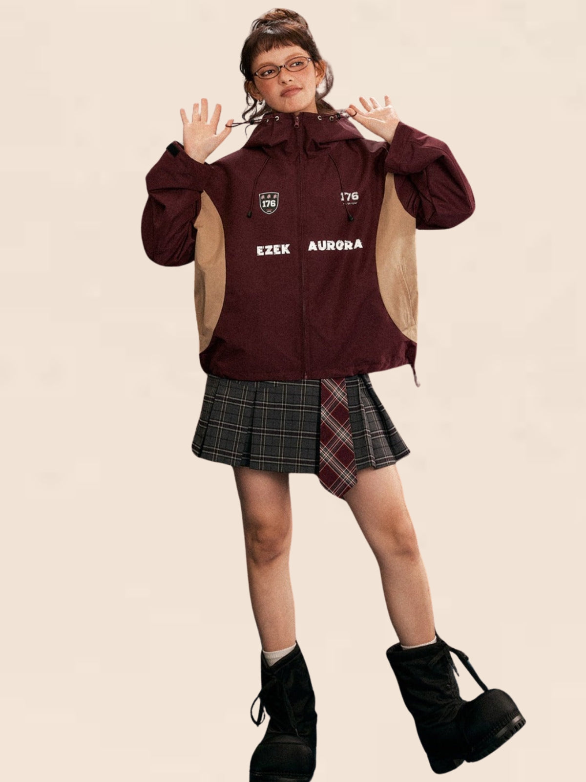 Retro Contrast Outdoor Jacket