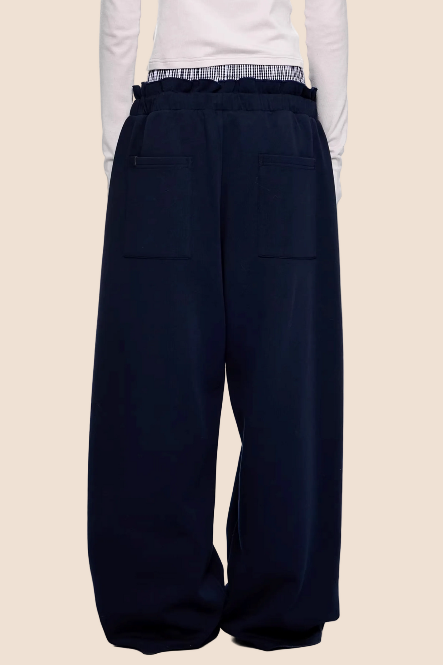 Plaid Patchwork Sweatpants