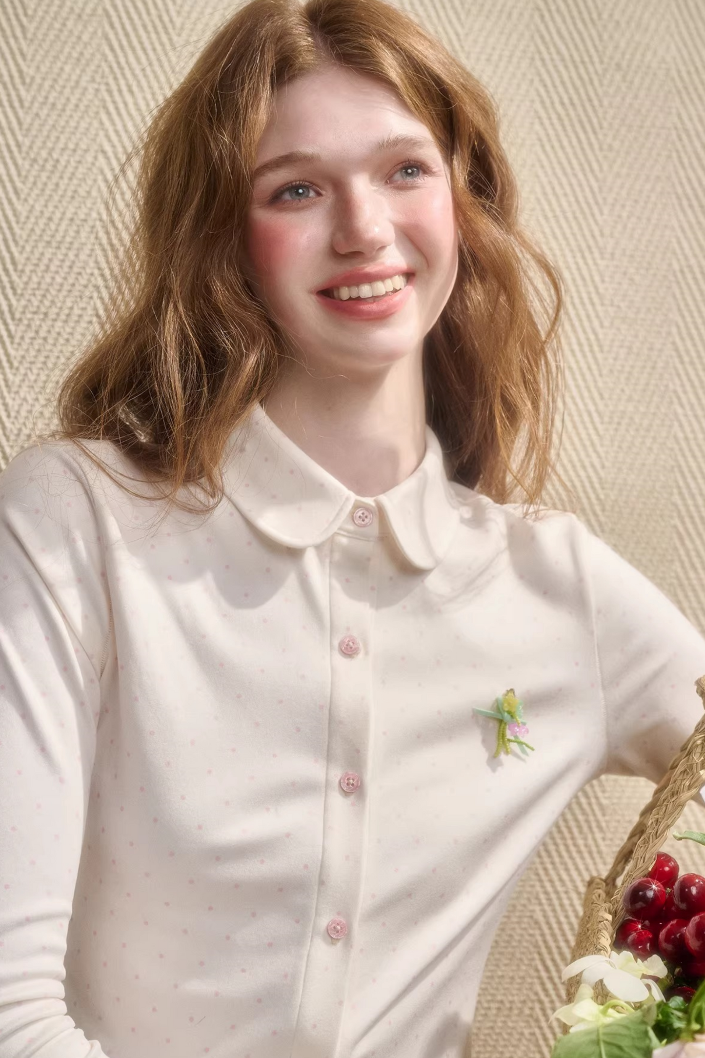 튤립 새틴 탑 스커트 셋업