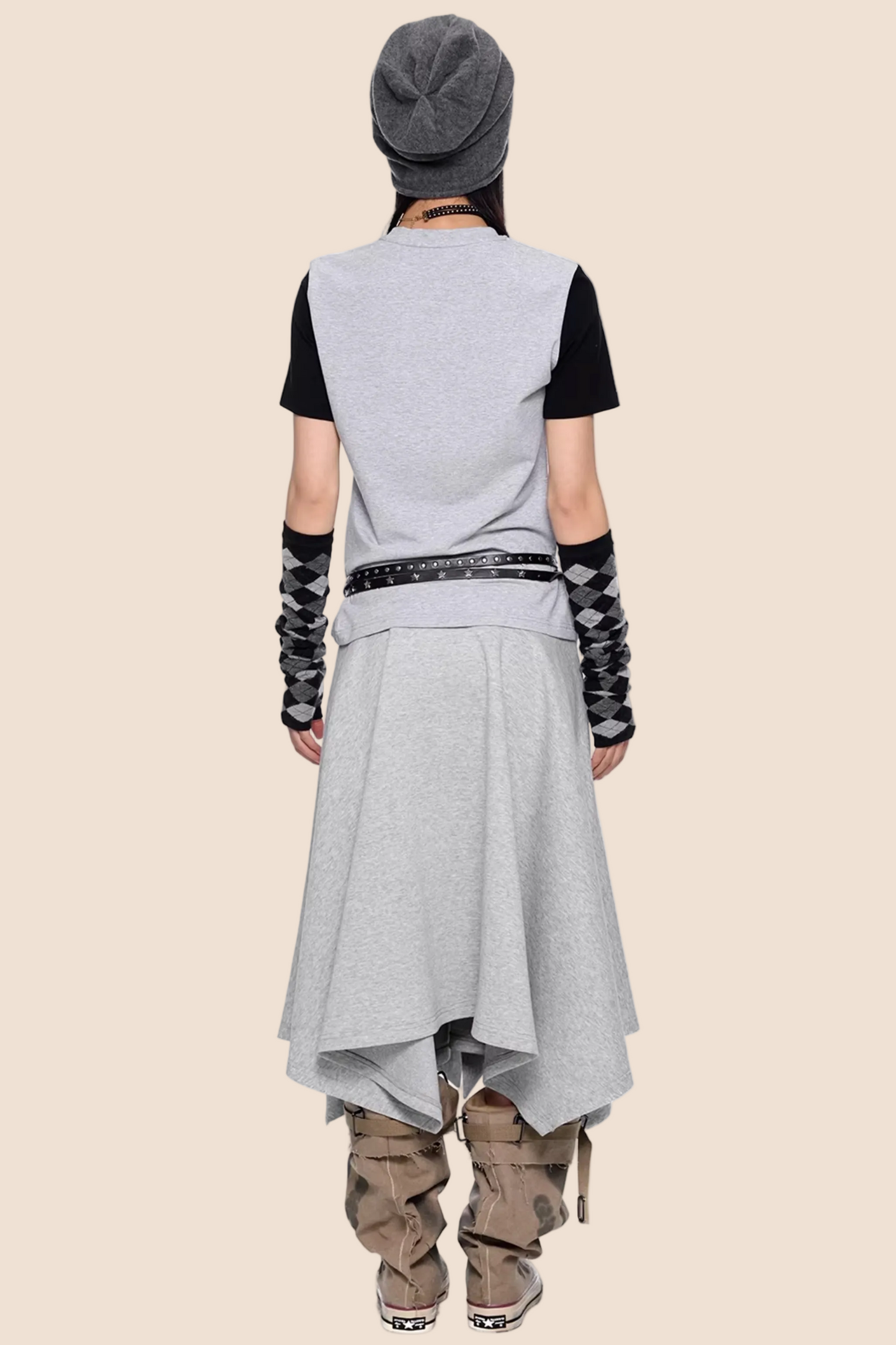 Gemusterter Raglan-Sommeroberteil