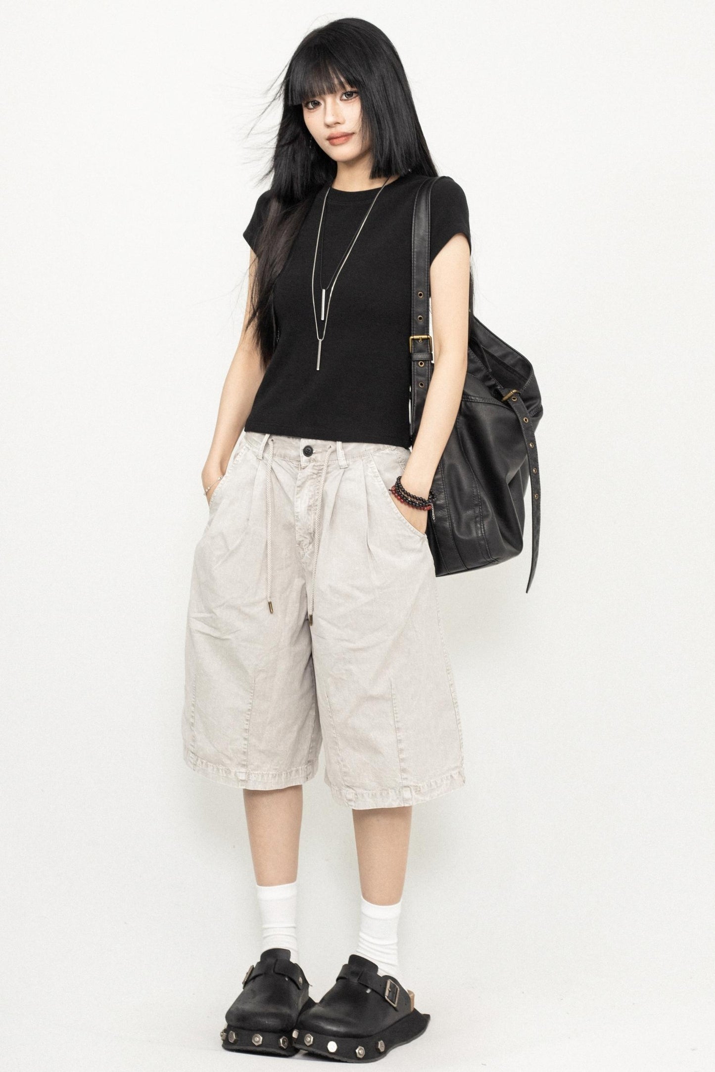 Relax Wide-Leg Shorts