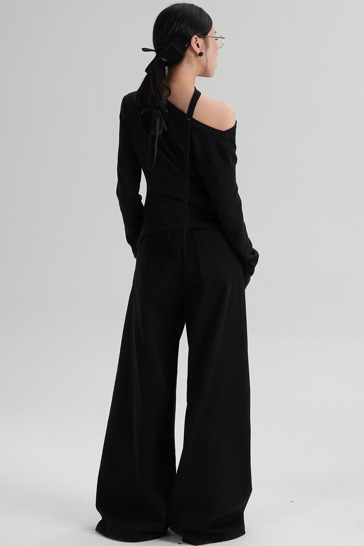 High-End Design Long-Sleeved T-Shirt Top