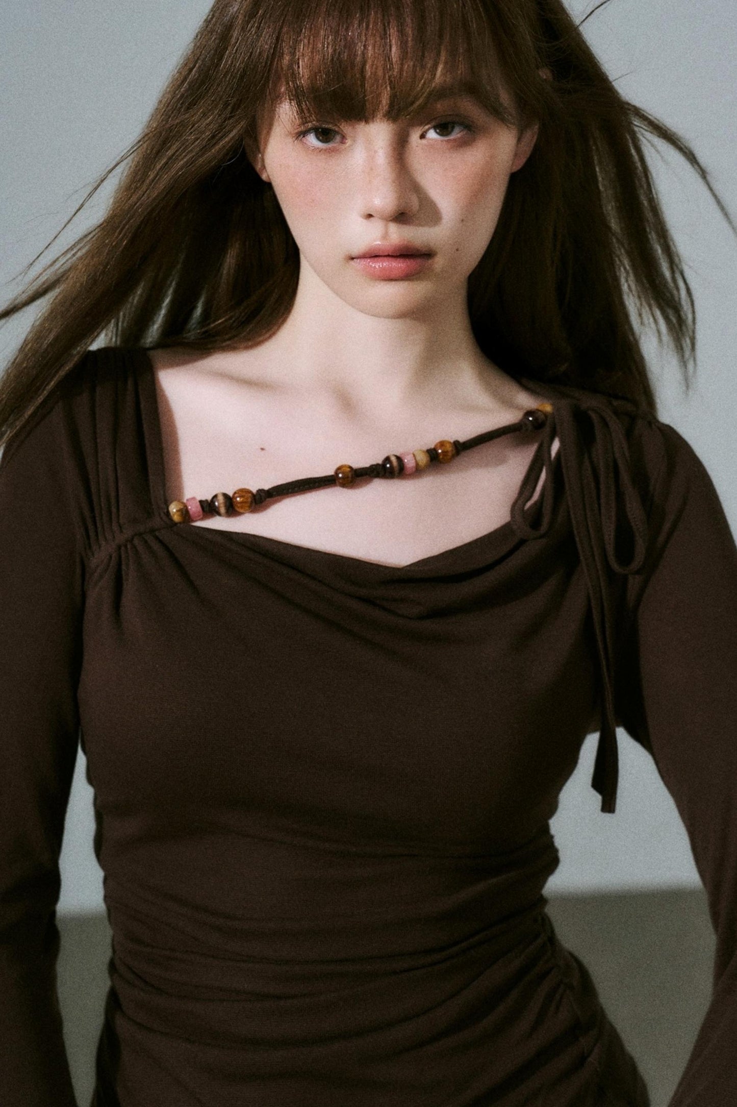 Rose Swing Collar Top