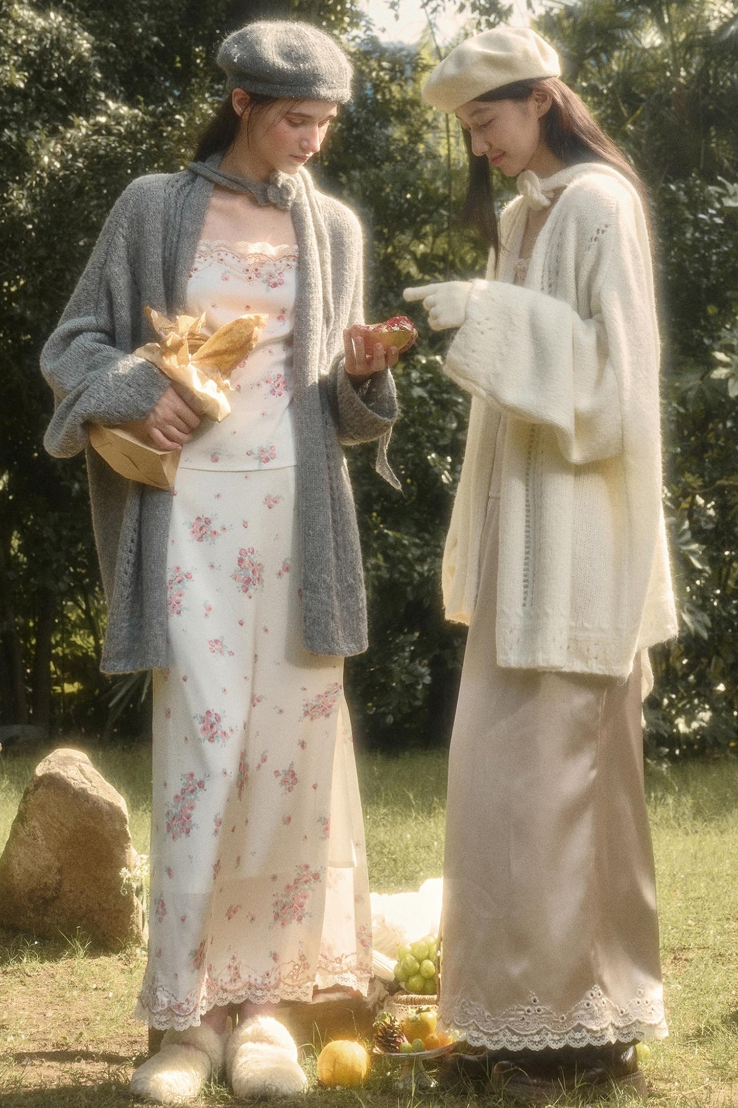 Fluffy Wool Long Cardigan