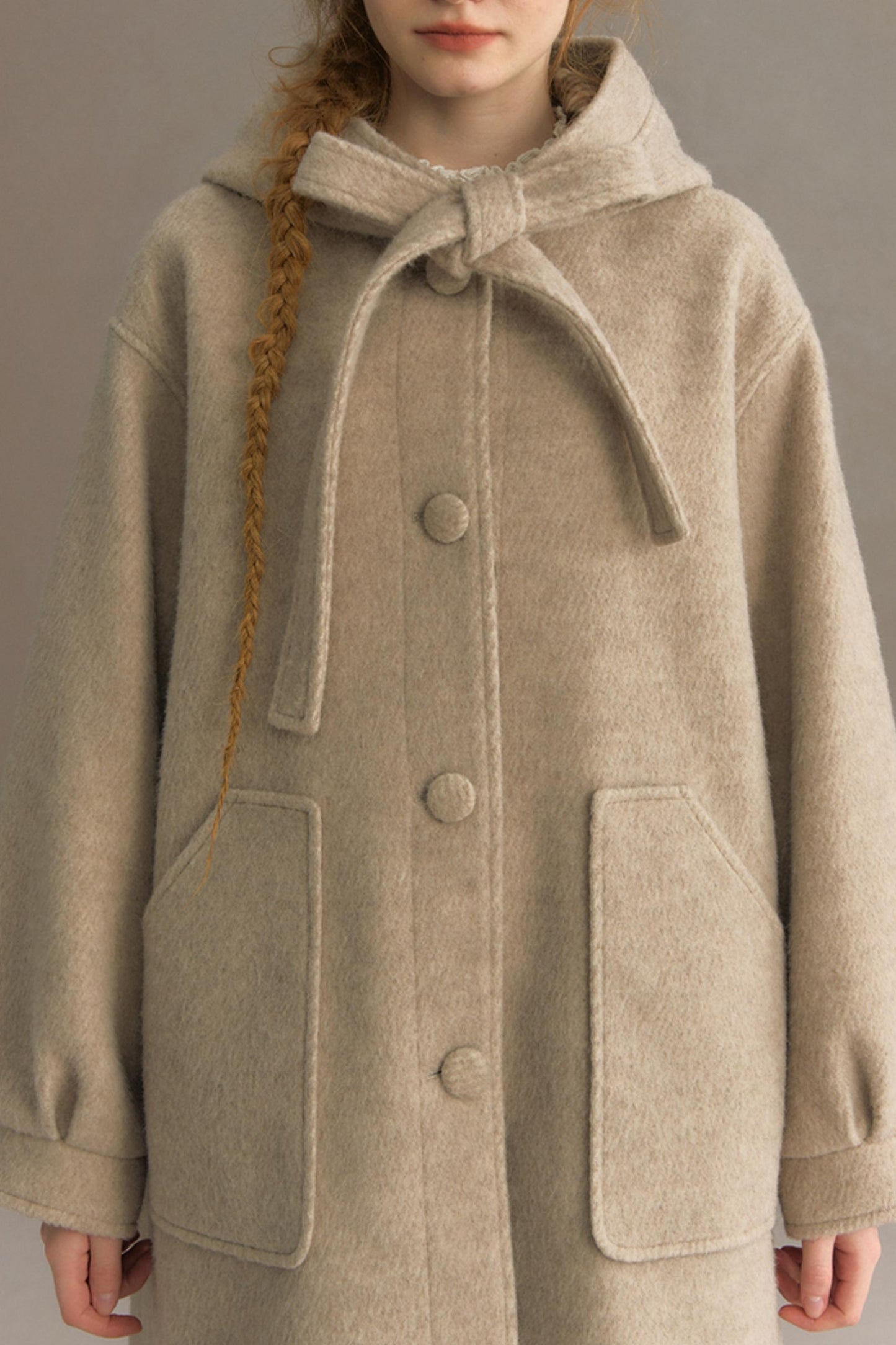 Snow Night Hooded Woolen Jacket