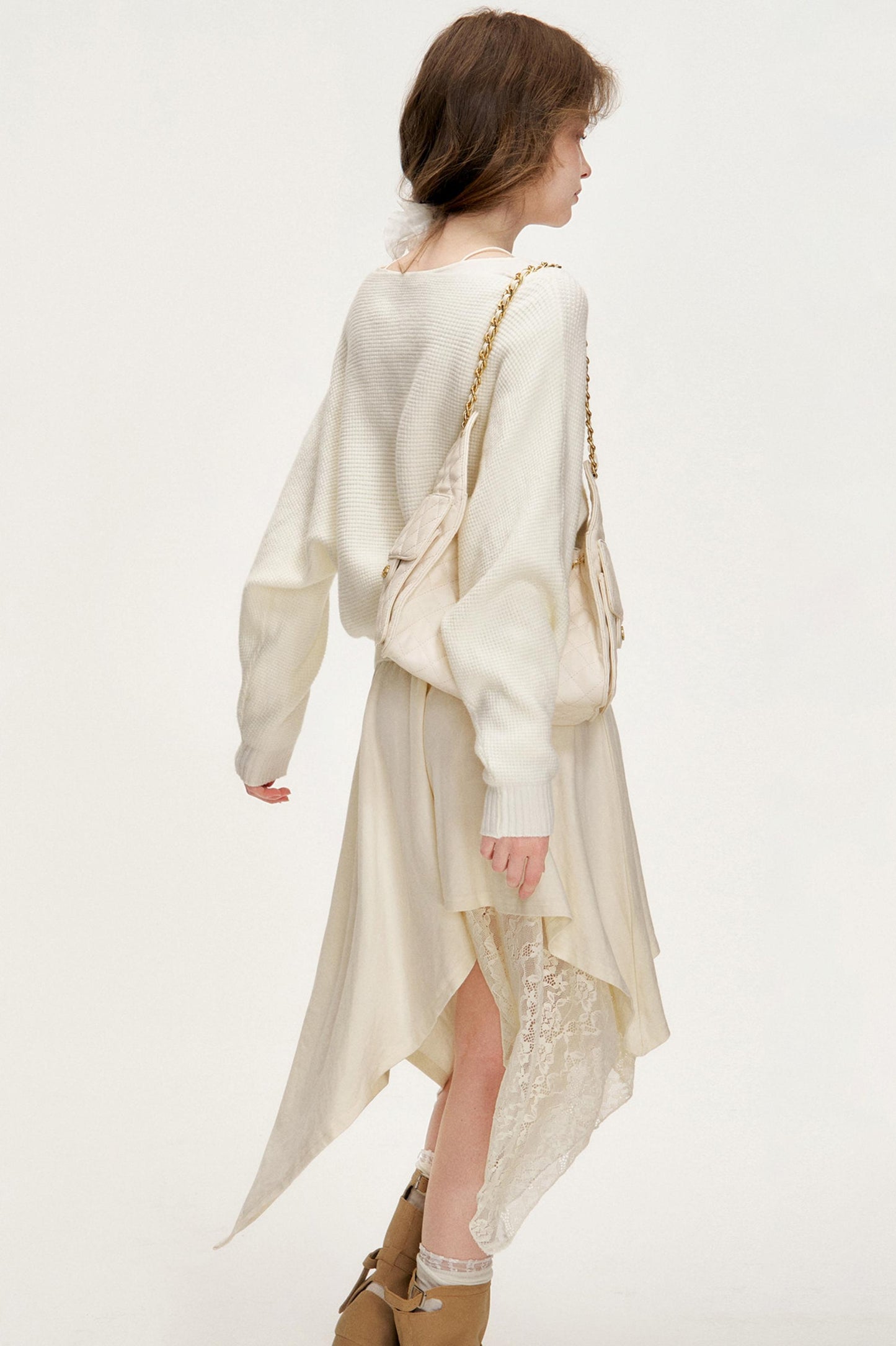 Waffle Texture Halter Top Set