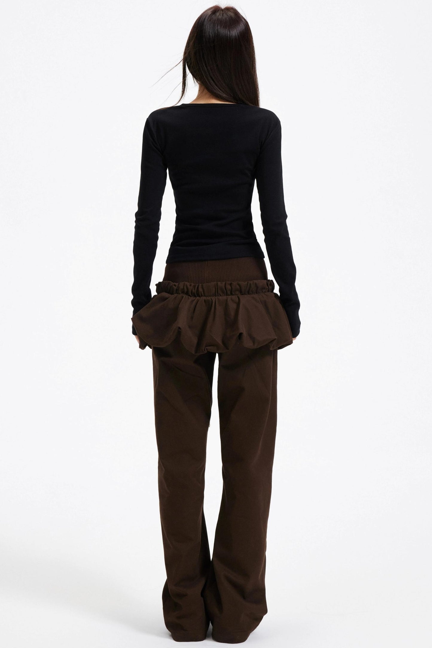 Slim Round Neck Long Sleeve Knitwear