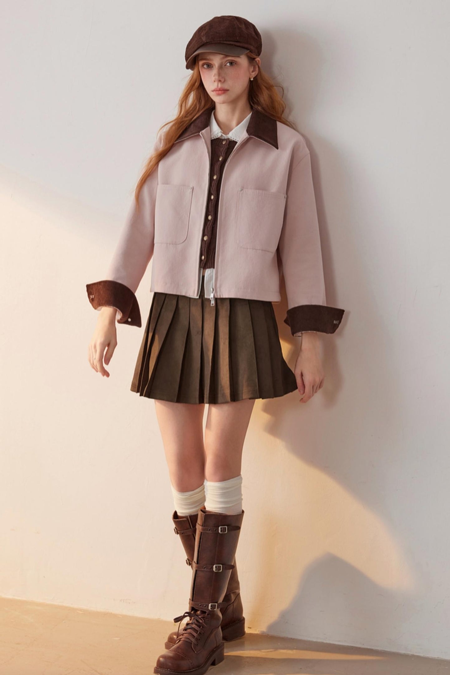 Metal Buckle Knitted Sweater