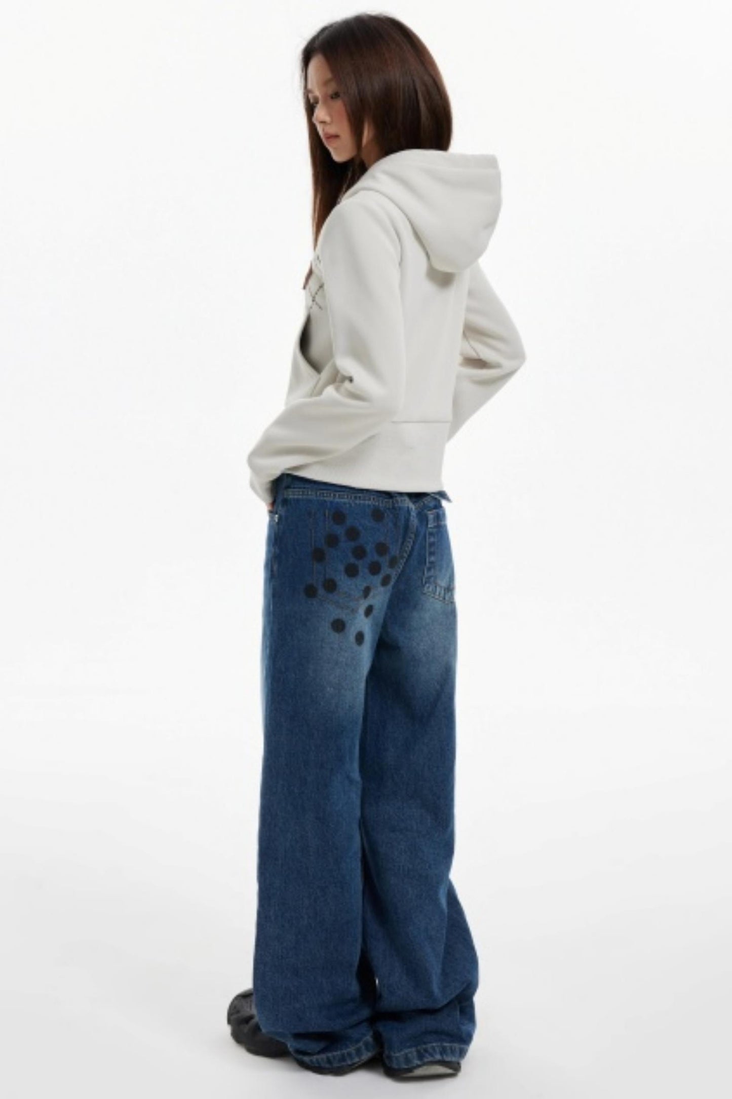 Diamond Plaid Hooded Waist Jacket