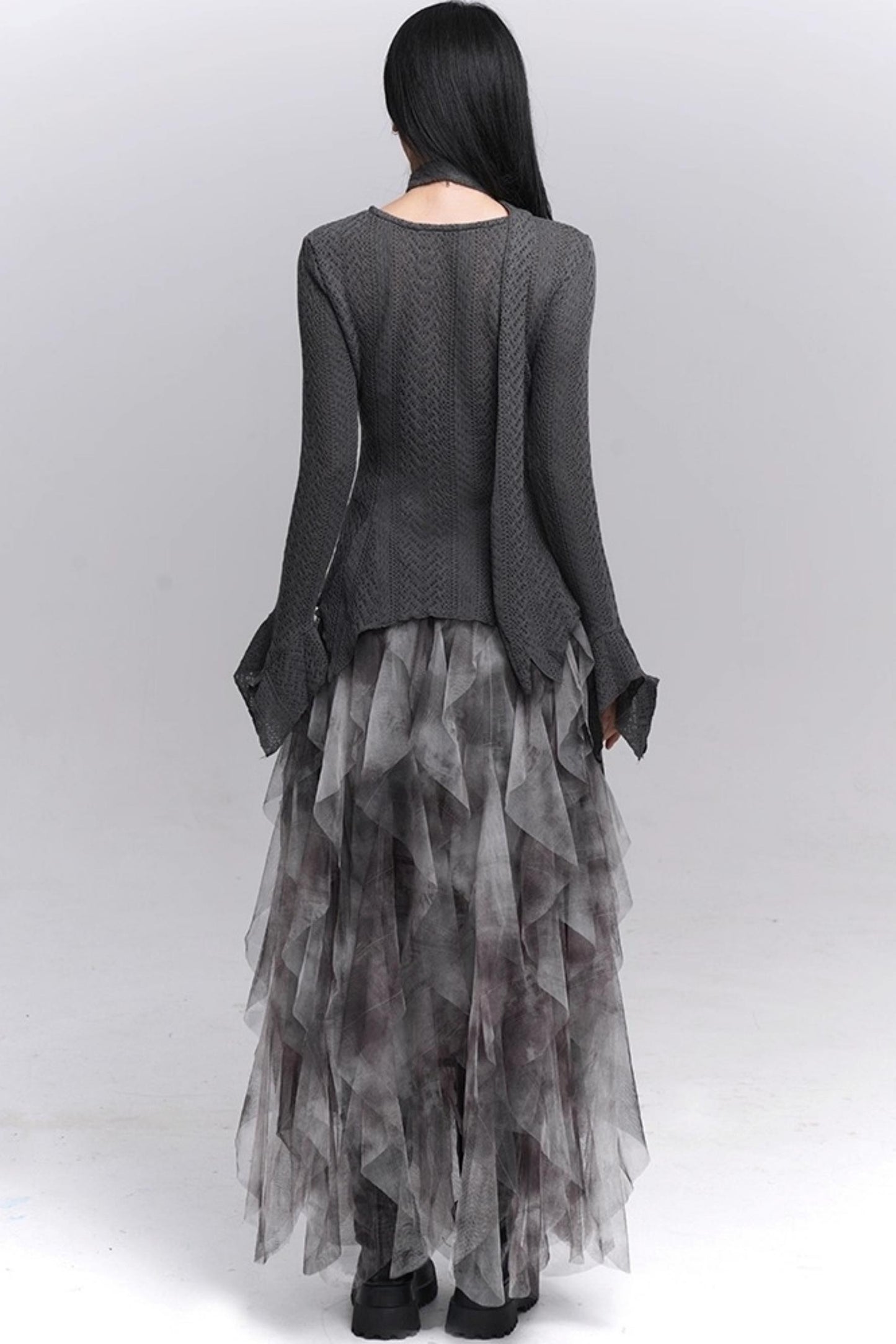 Irregular Hem Concert Skirt