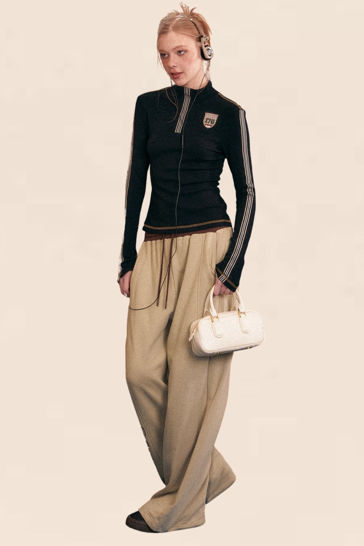 Pantalons larges déchirés tie-dye