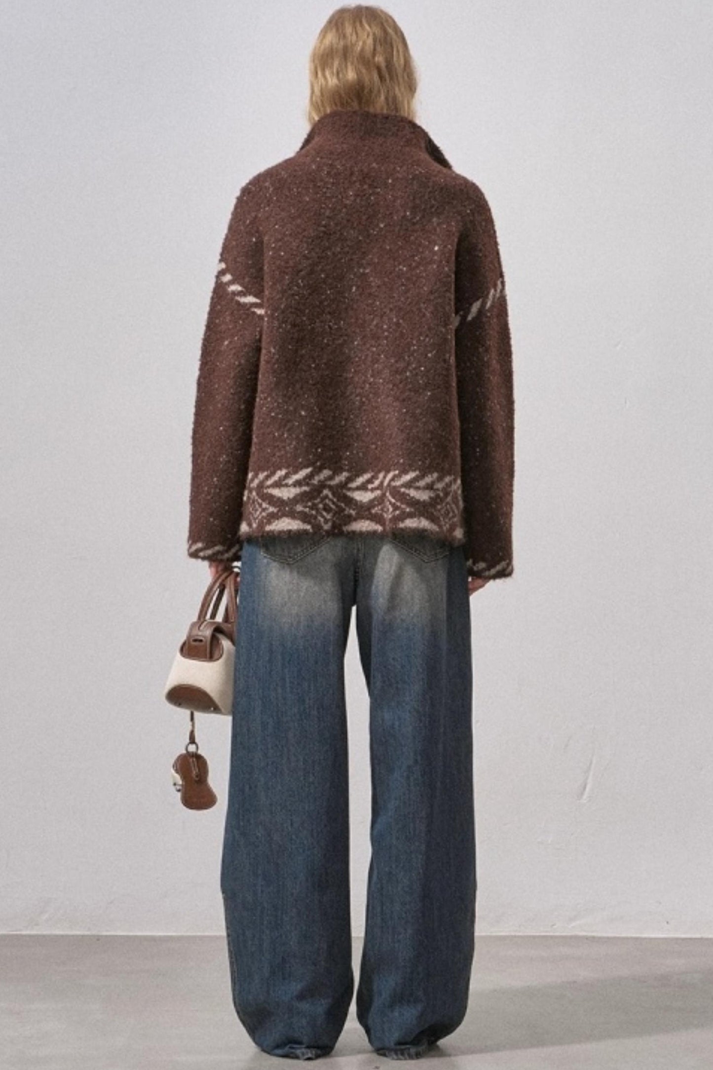 Star Kitty Jacquard Cardigan