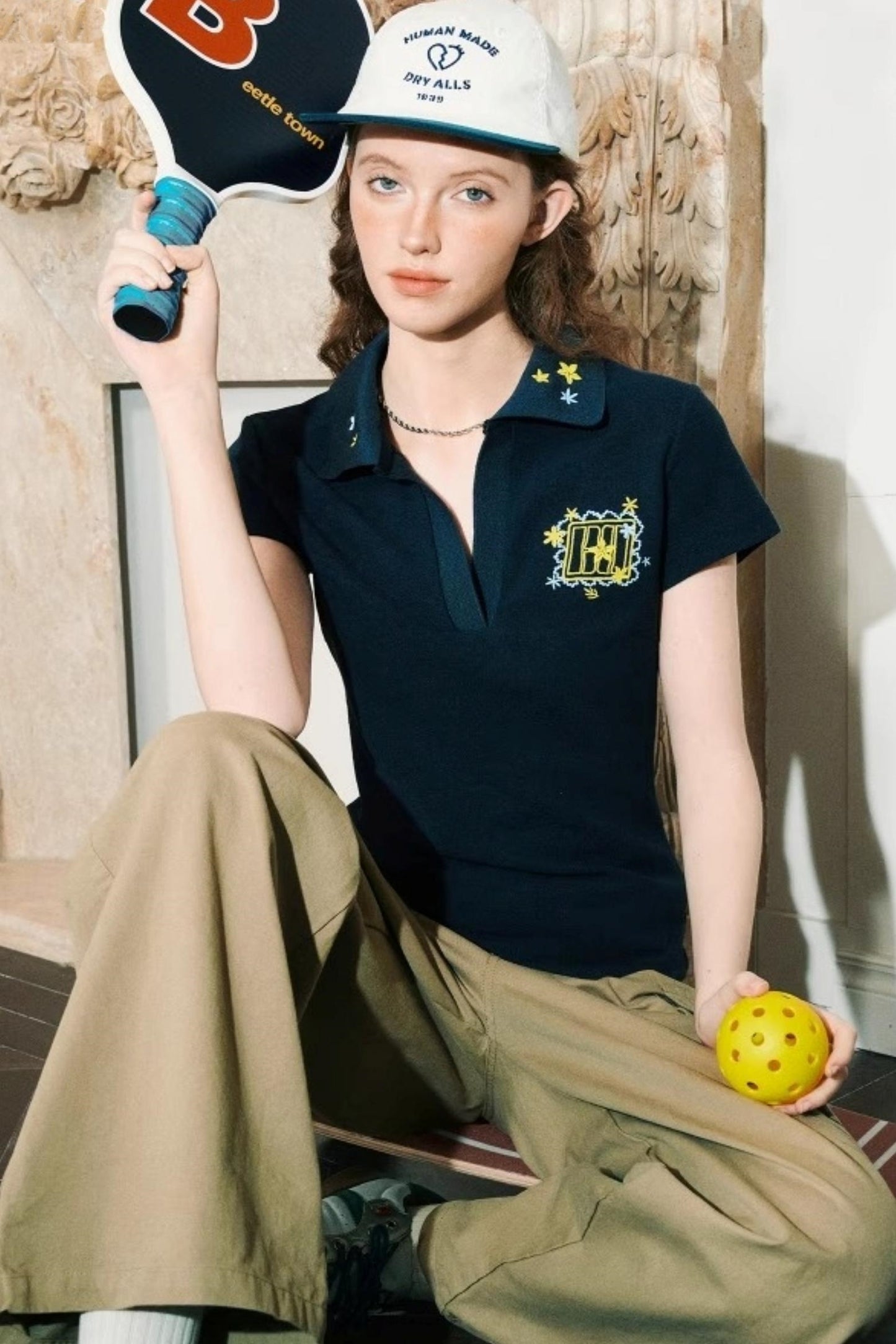 Embroidered Womens Polo Tee