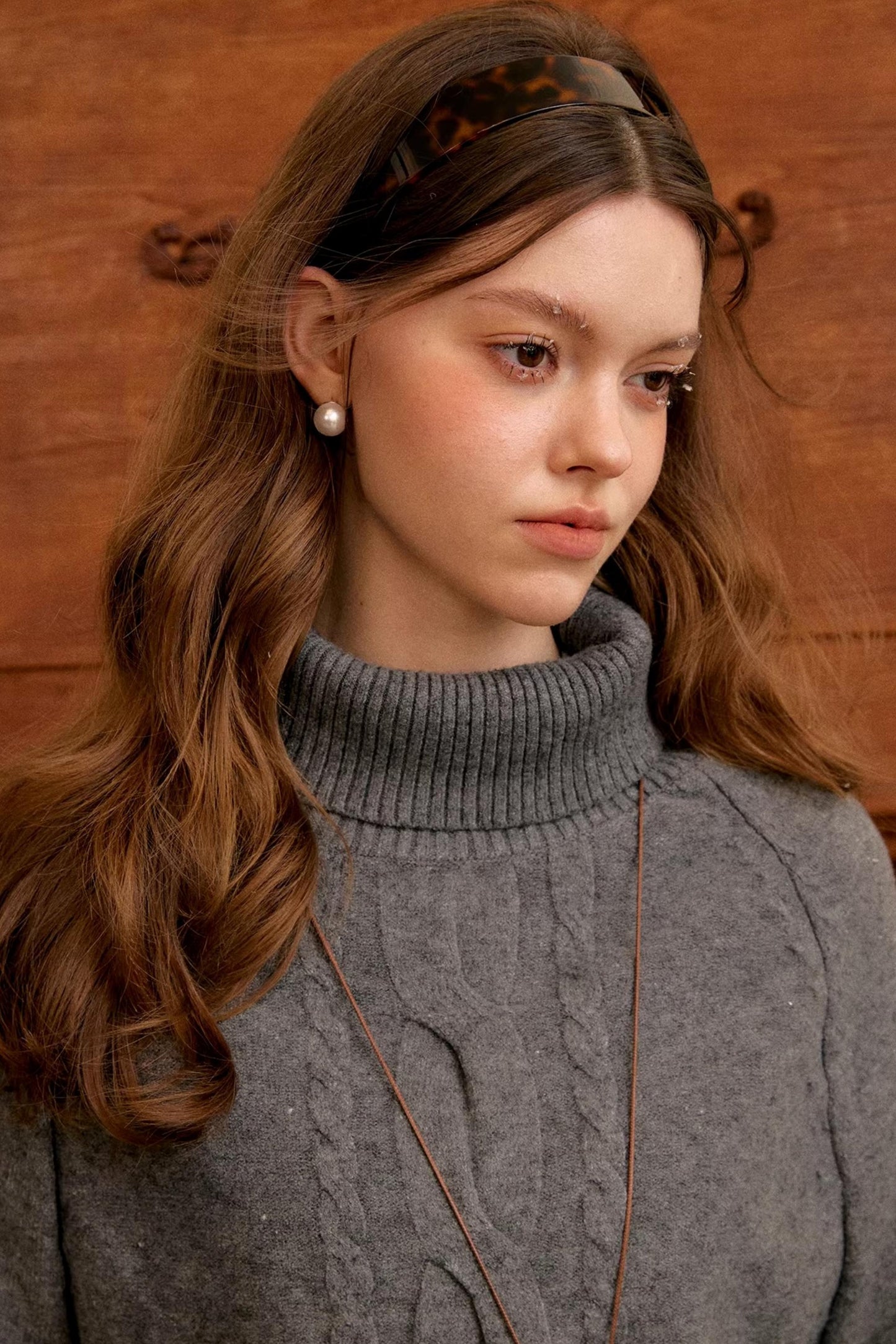 Winter Knit Turtleneck Sweater Set-Up