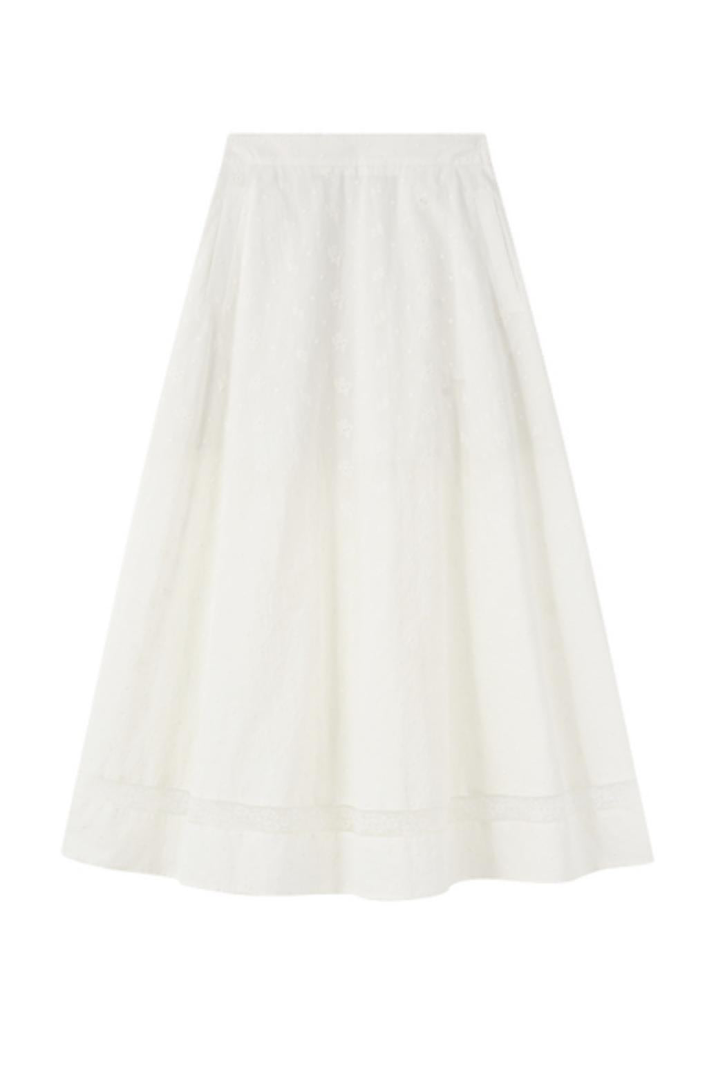 Skeleton Embroidered Two-Piece Skirt Set-Up