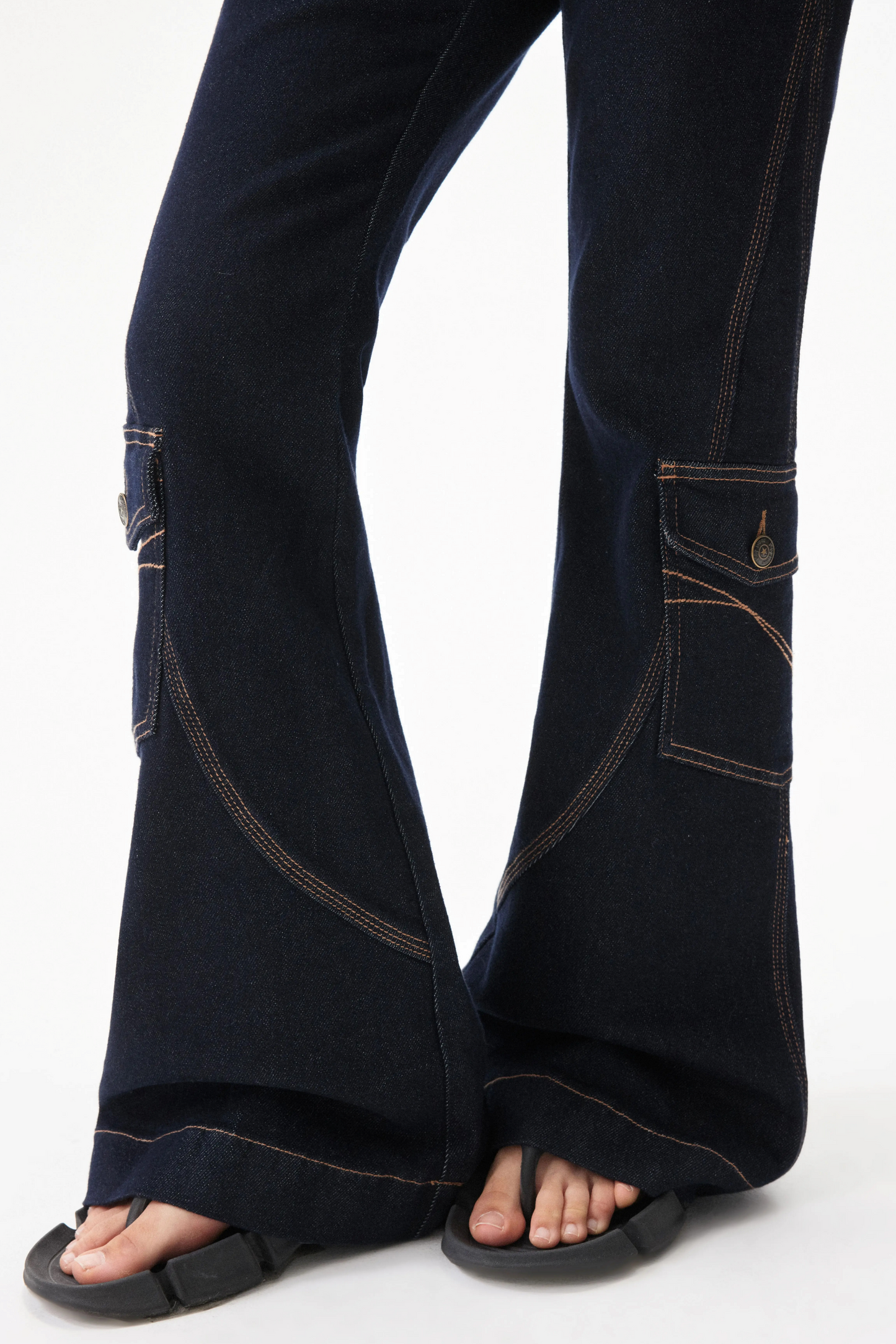 Retro Denim Flared Pants