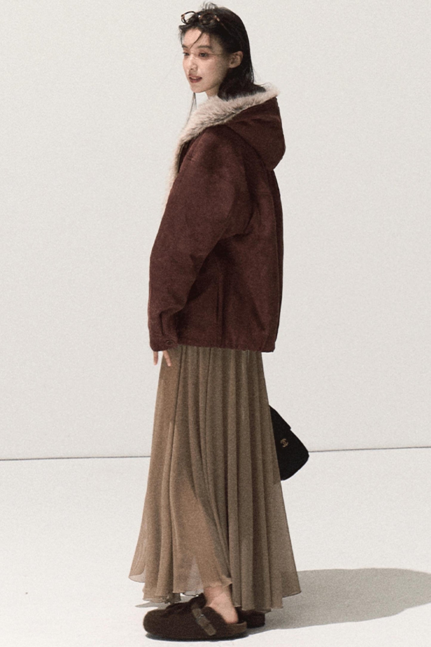 Soft Mist Shoulder Dress