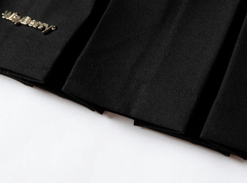 Jupe plissée taille haute