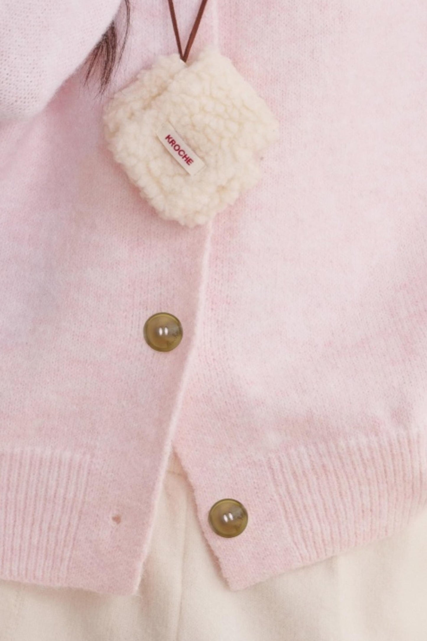 Velvet Contrast Lapel Cardigan Set-Up