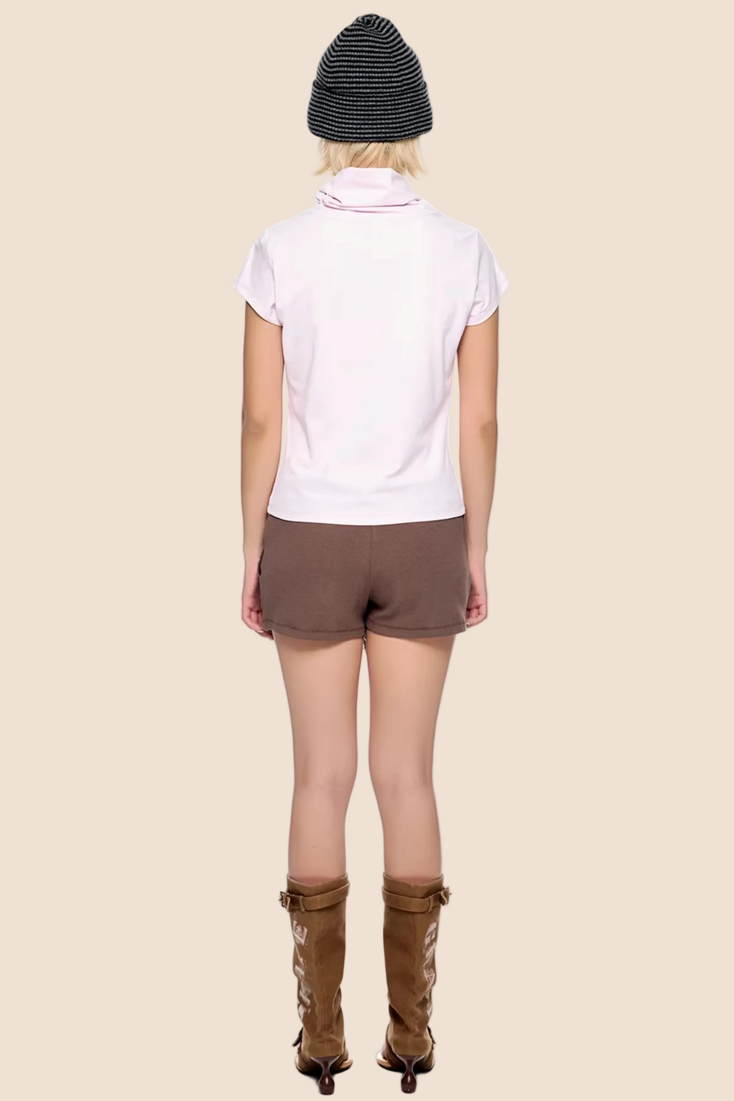 Retro High-Neck Summer Top