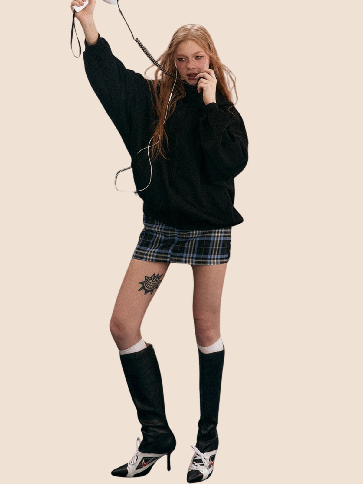 Veste cardigan grise épaisse