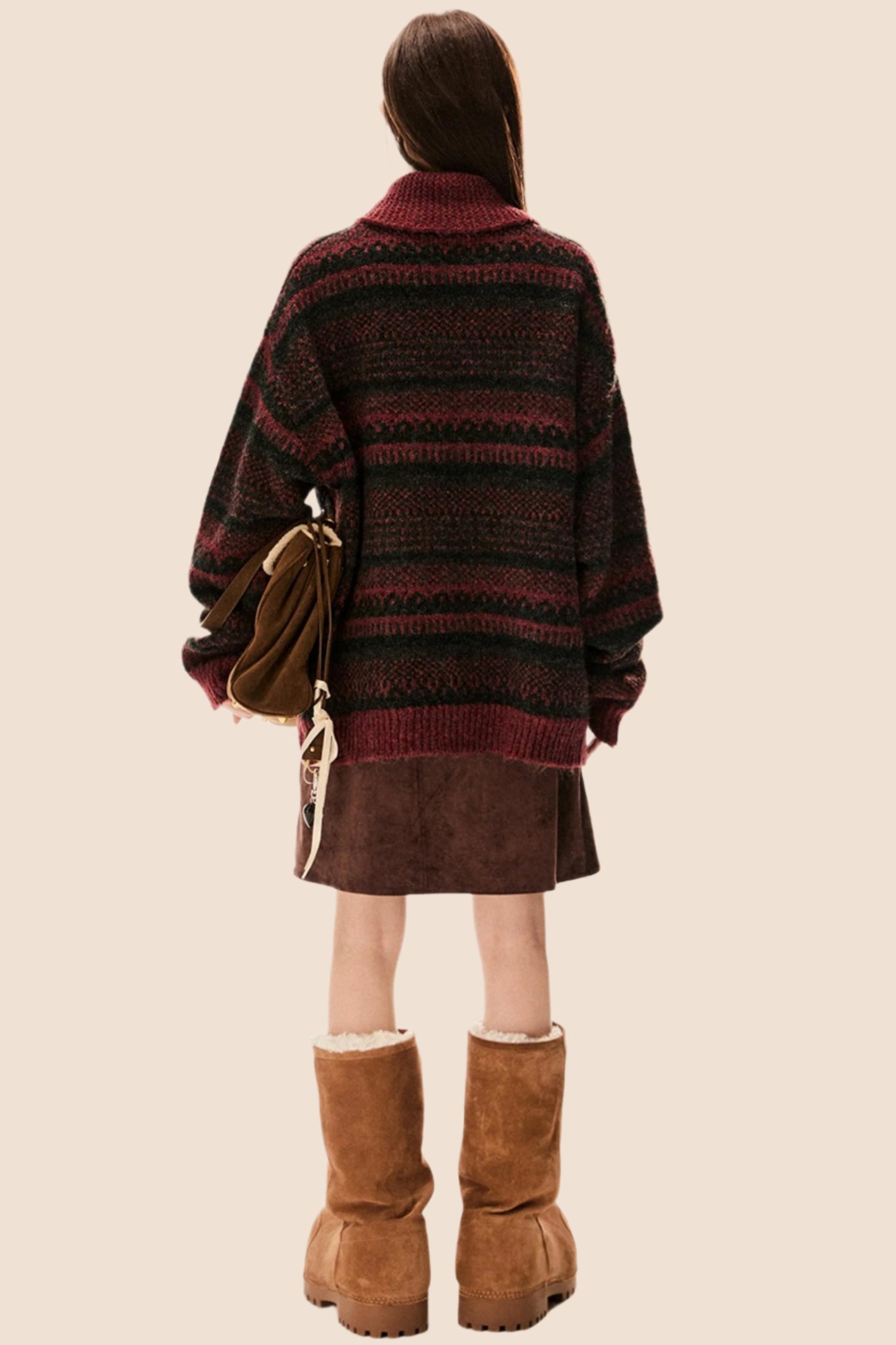 Retro Weicher Wachsknit Cardigan