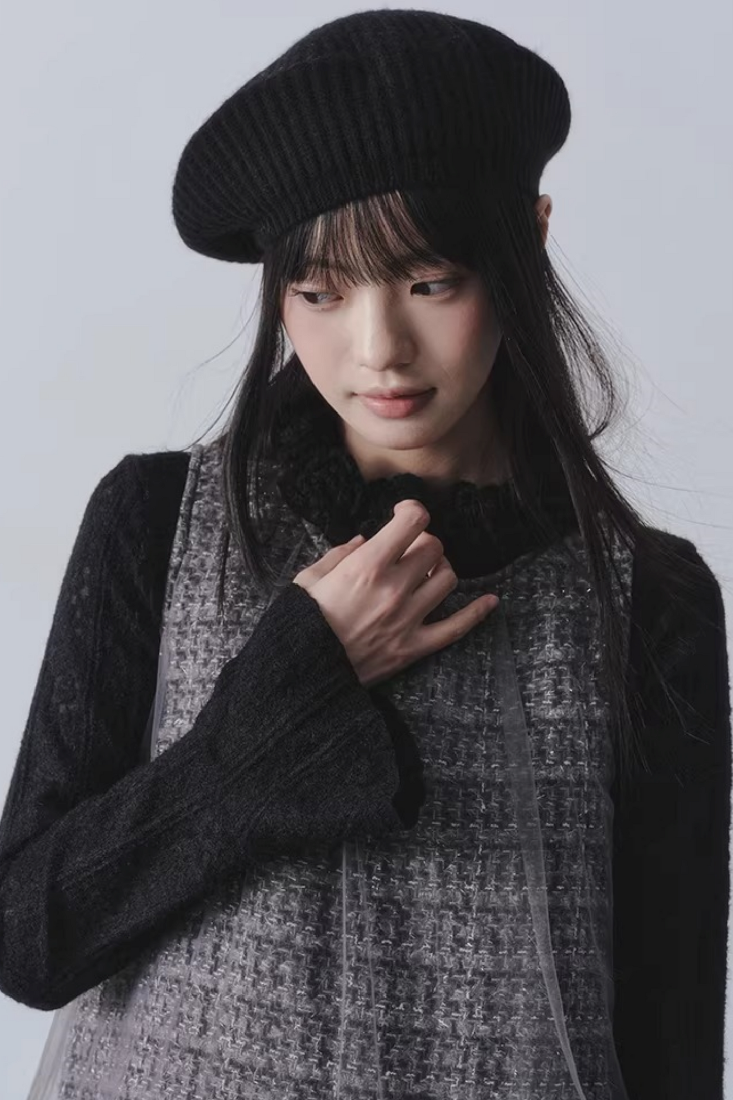 Floral Collar Knit Top