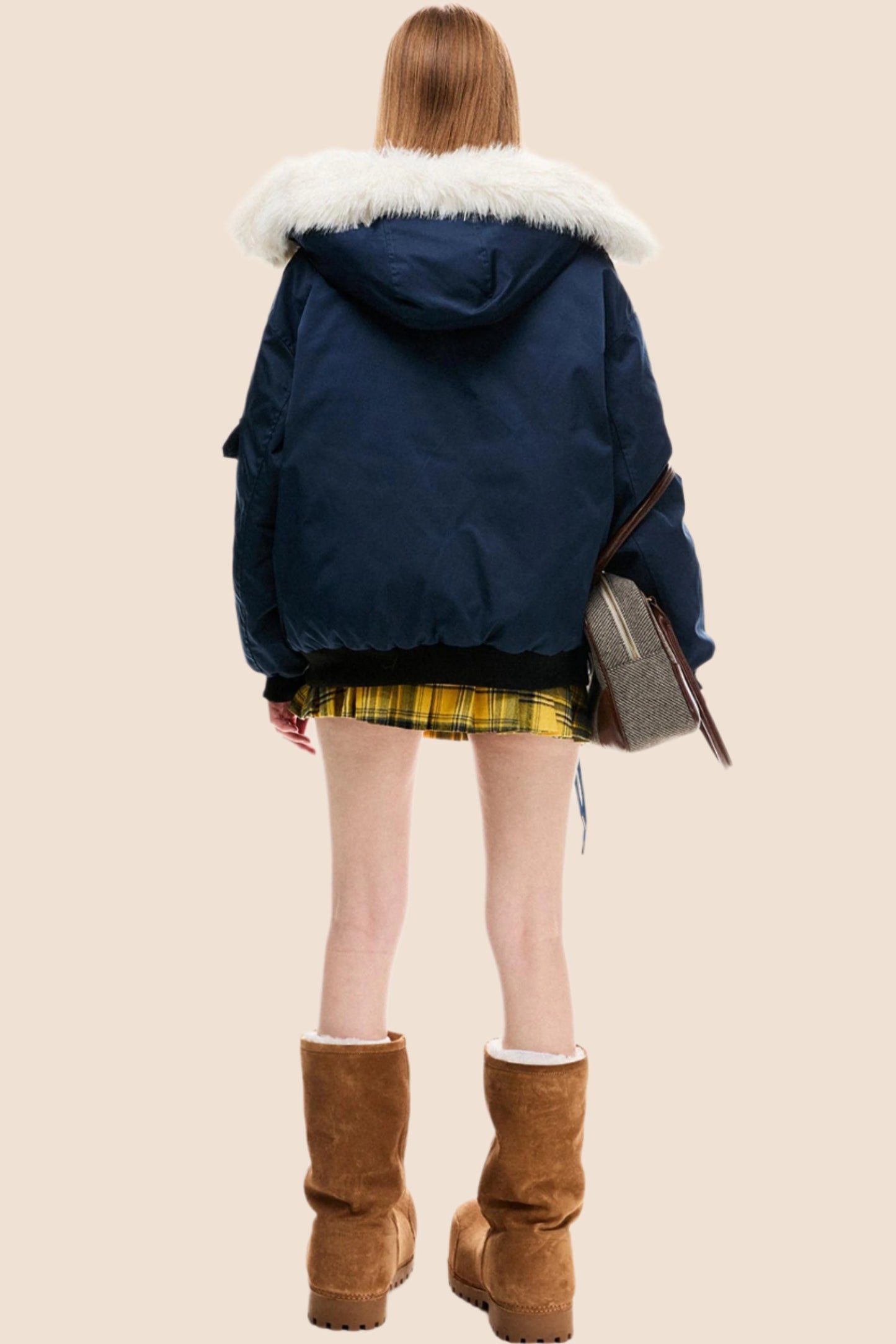 Combinaison d'hiver à capuche en coton