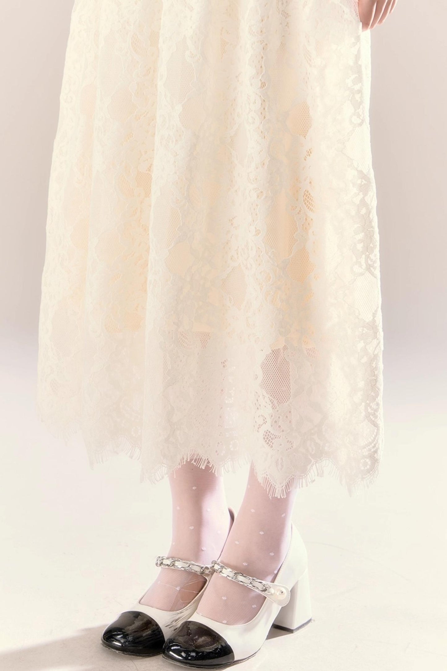 Lace Story Long Dress