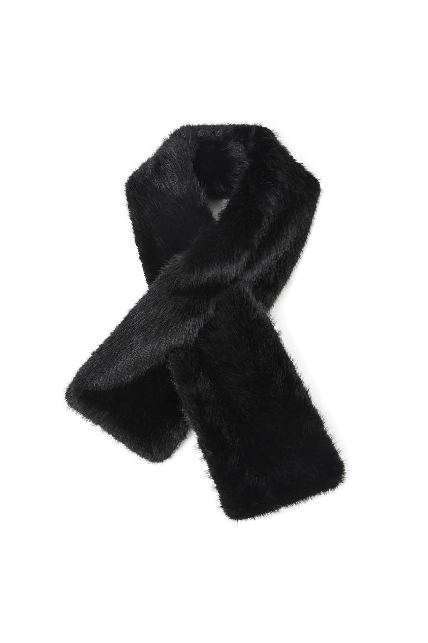 Écharpe en coton matelassé en fourrure de renard doré