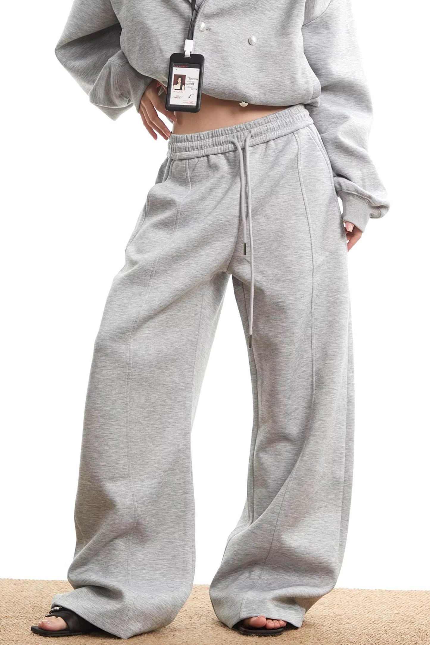 American Gray Hooded Sweatshirt Set-Up