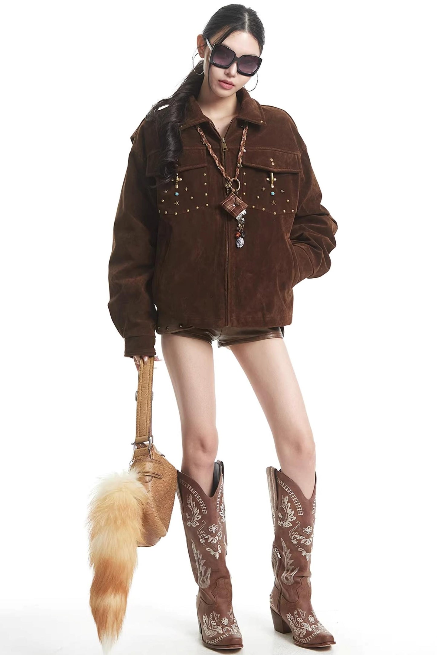 Dark Brown Suede Jacket