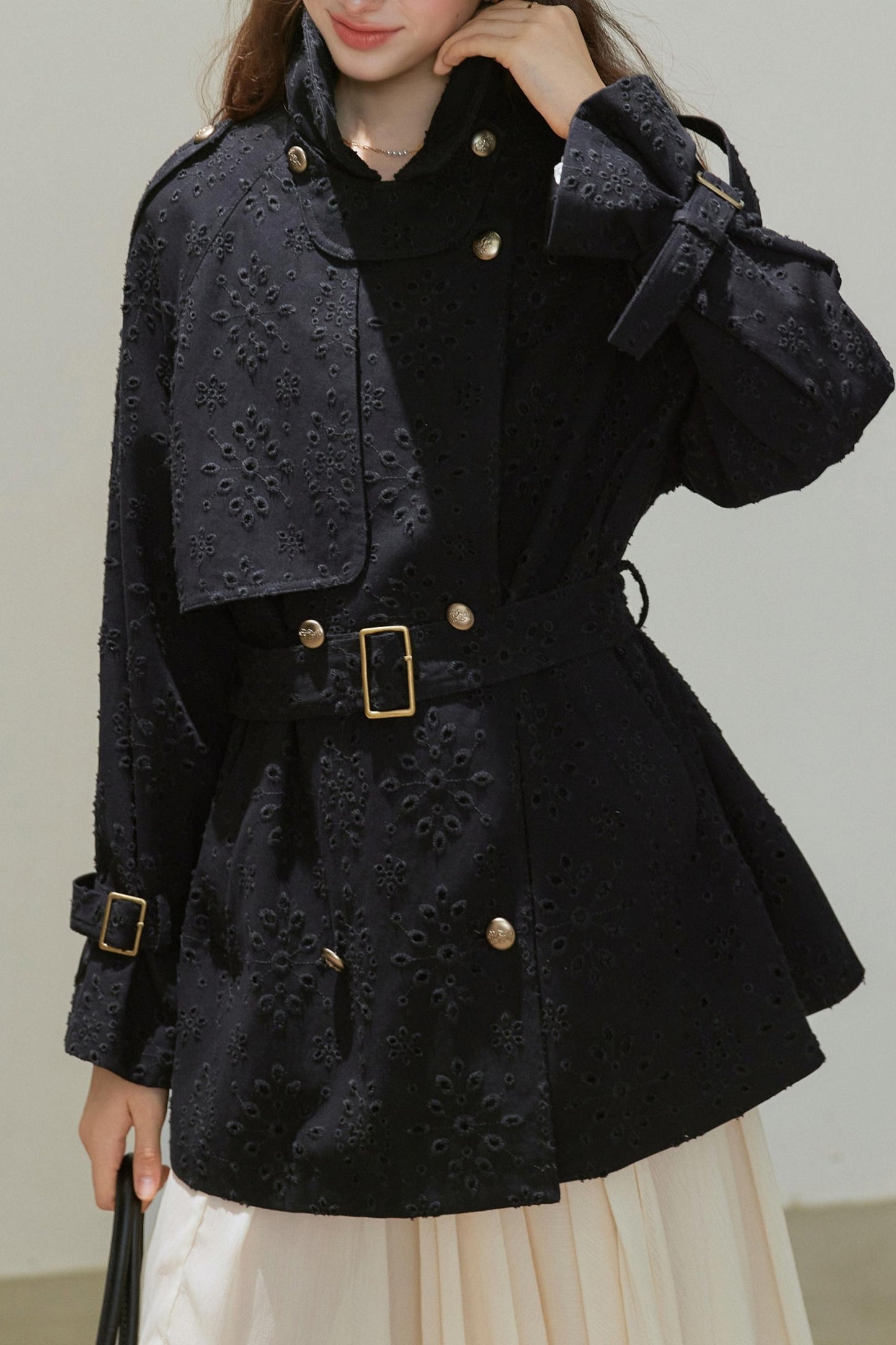 Autumn Double-Breasted Midi Coat