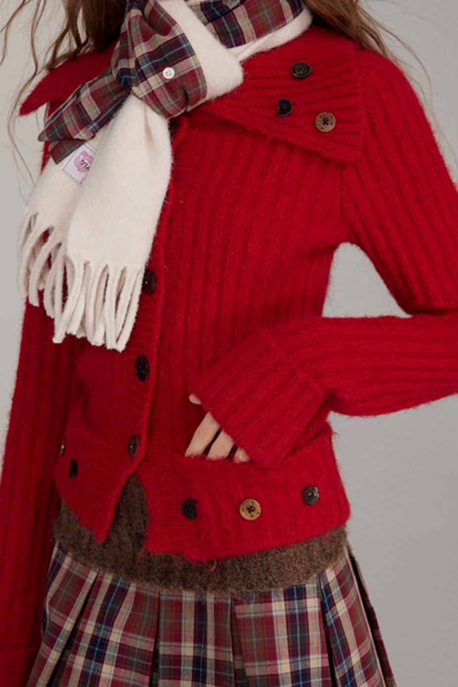 Pull en laine à col roulé