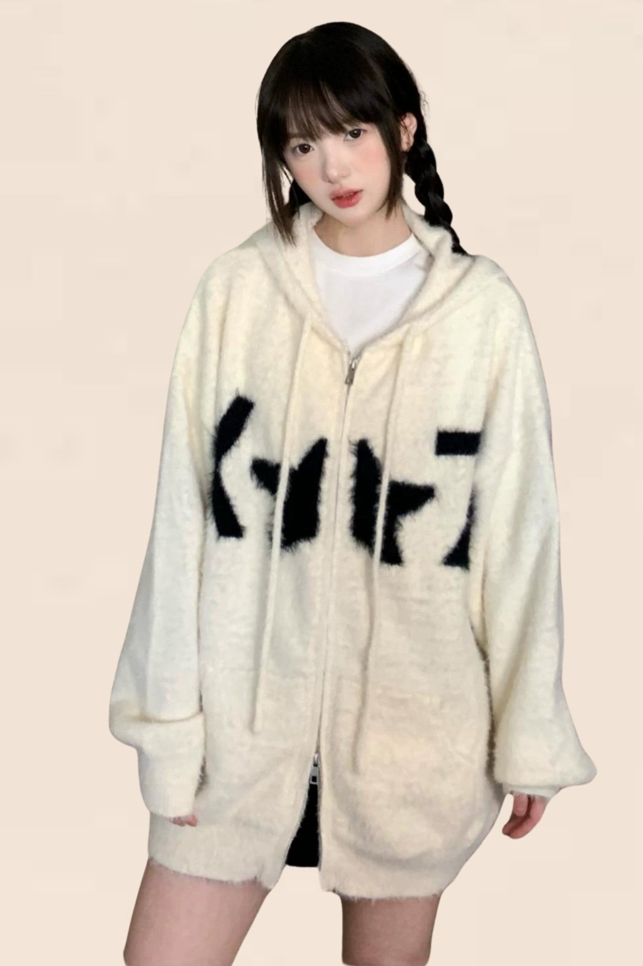 패션 셀러브리티 트렌드 모피 코트