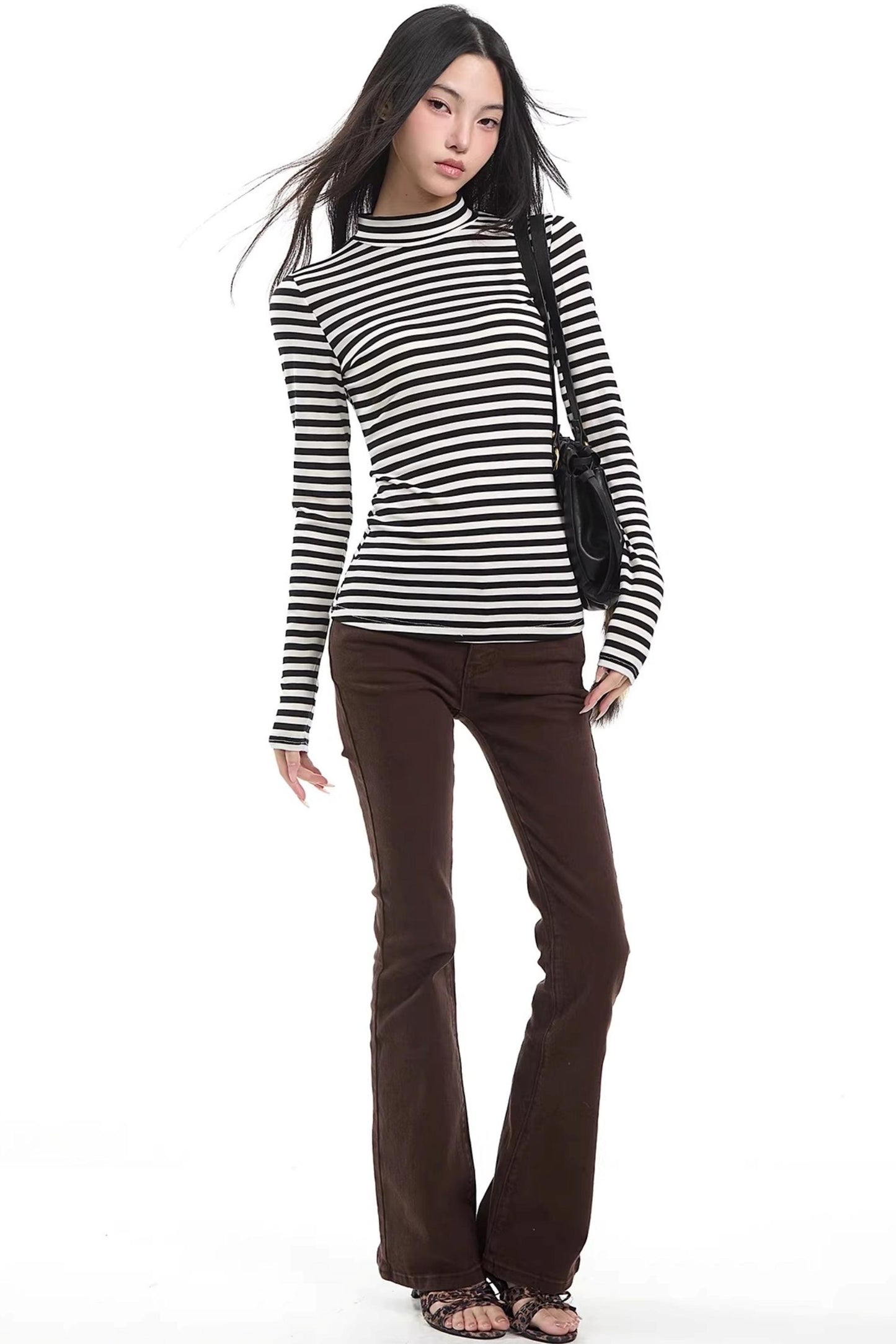 Retro Striped Slim-Fit Base Top