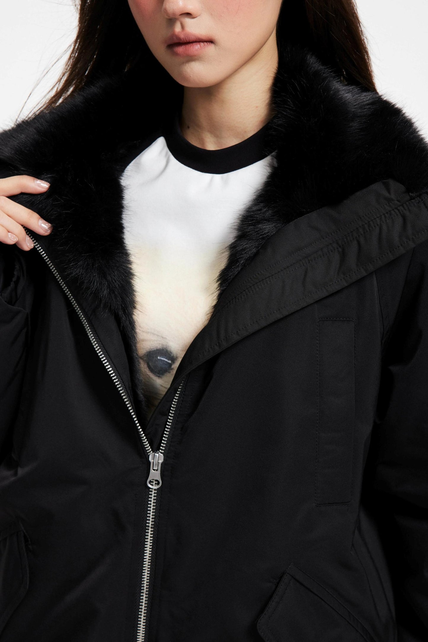 Winter Plush Fur Down Jacket