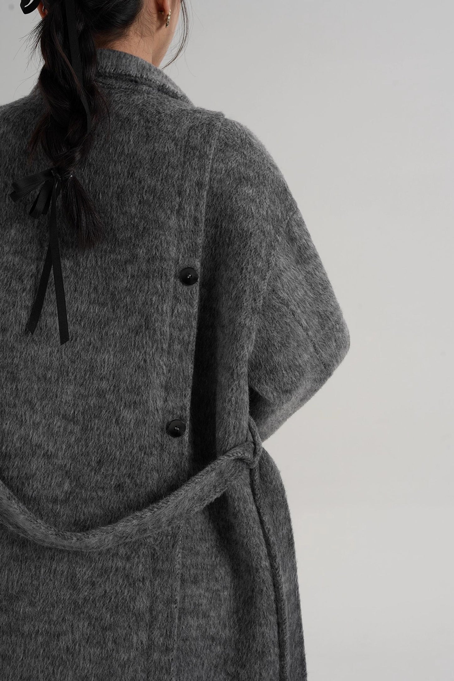 Elegant High-Neck Wool Coat