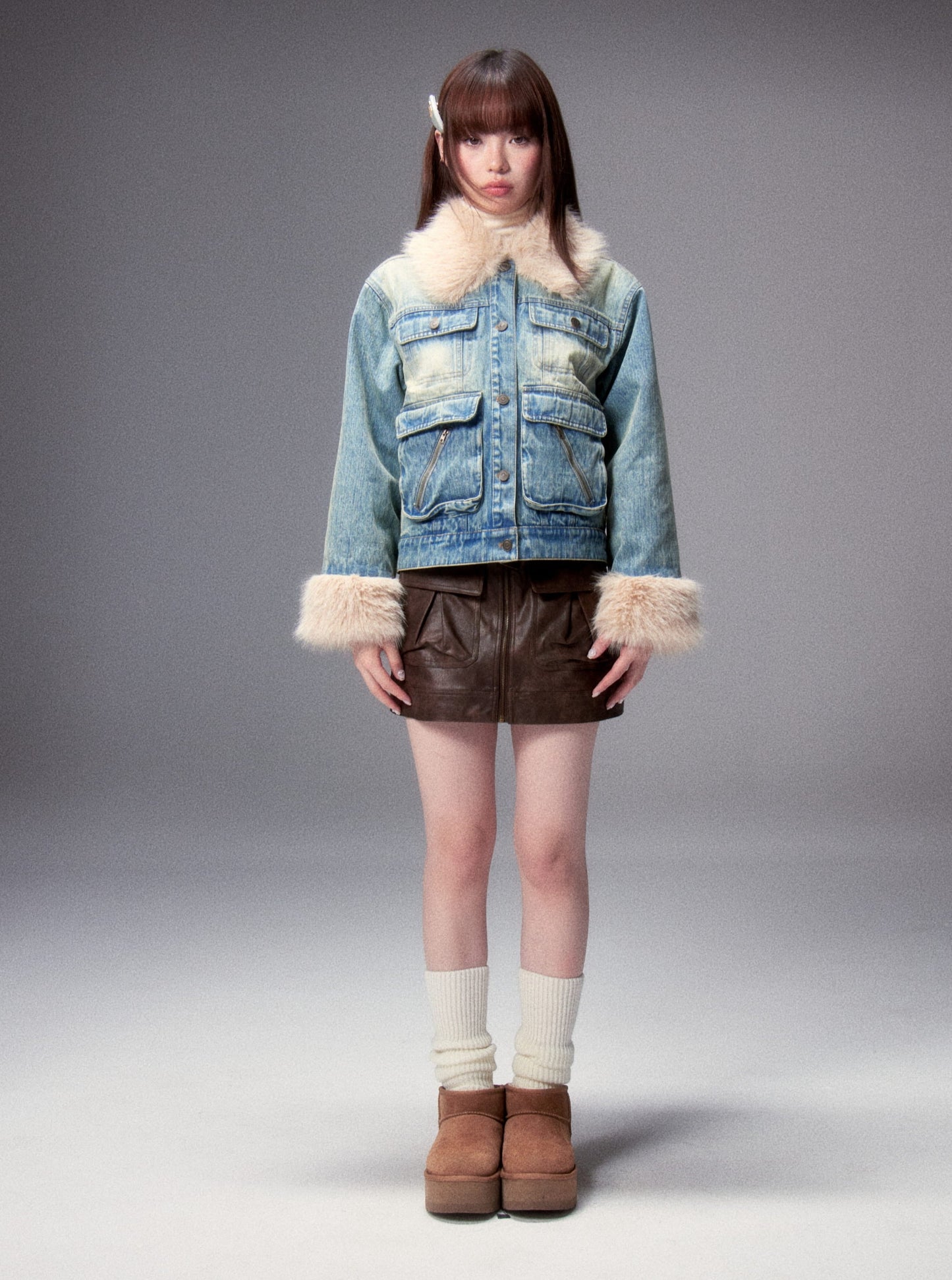 Gepolsterte kurze Jacke