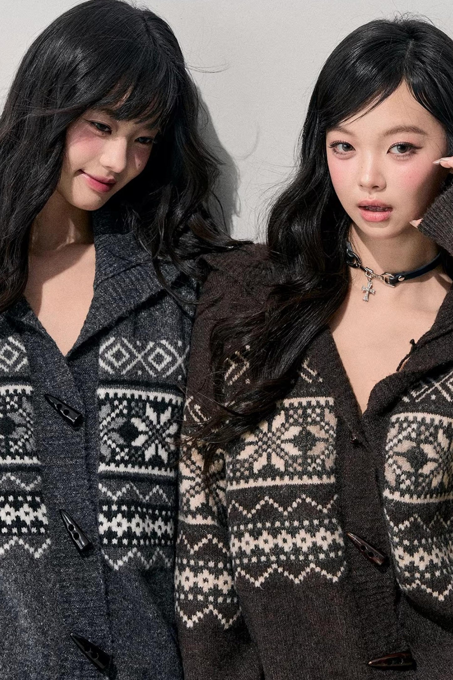 Fair Isle Duffle Cardigan