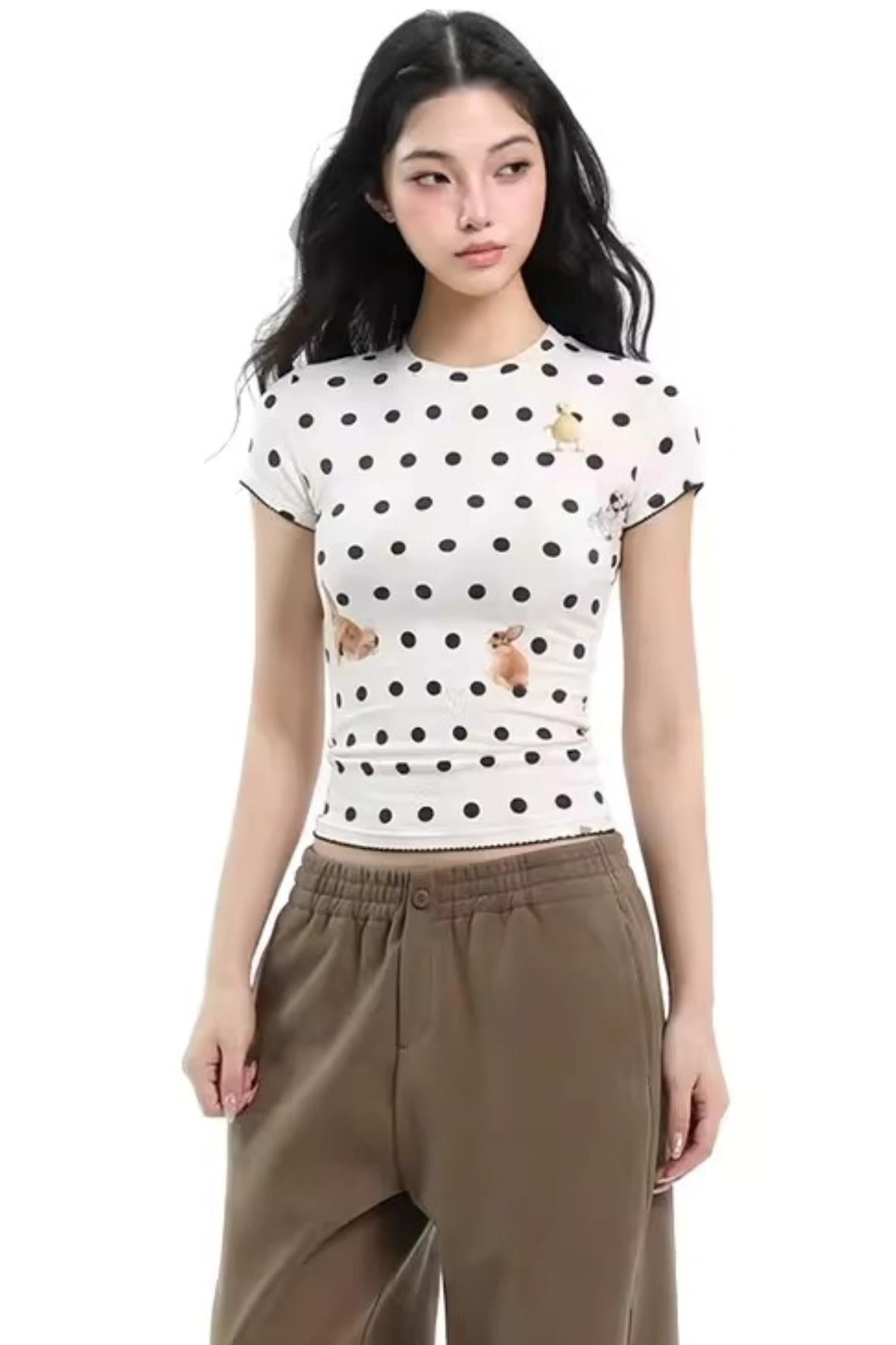 Retro Printed Summer Top