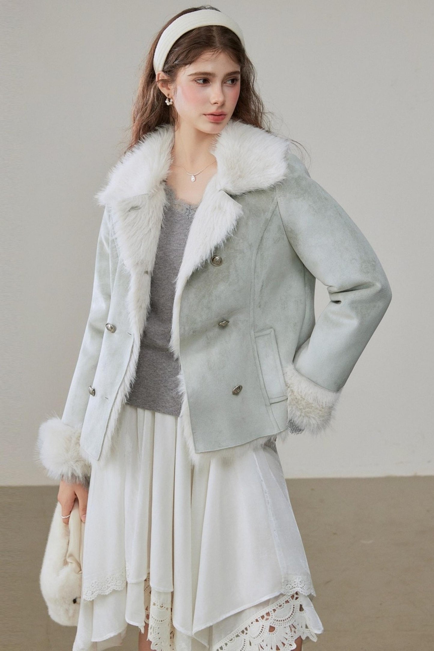 Winter White A-Line Skirt