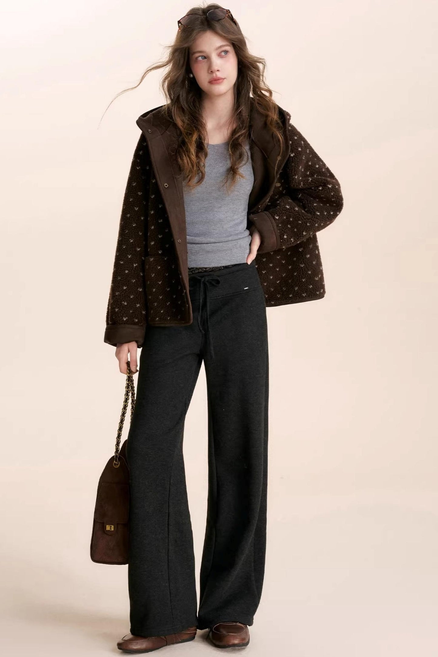 Linen Wool V-Neck Top