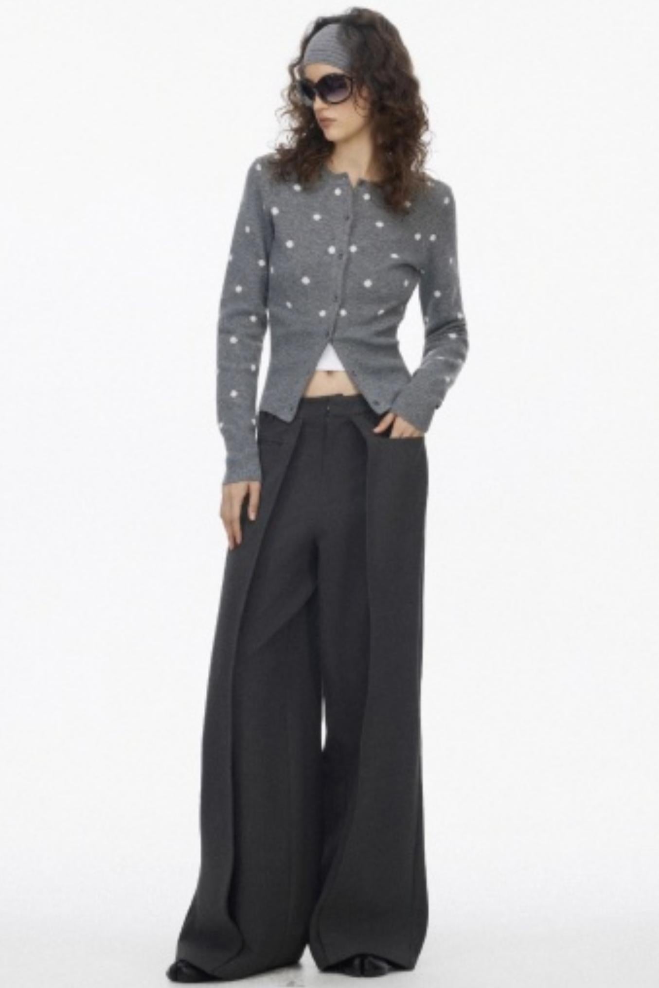 Luxury Pleated Draped Pants