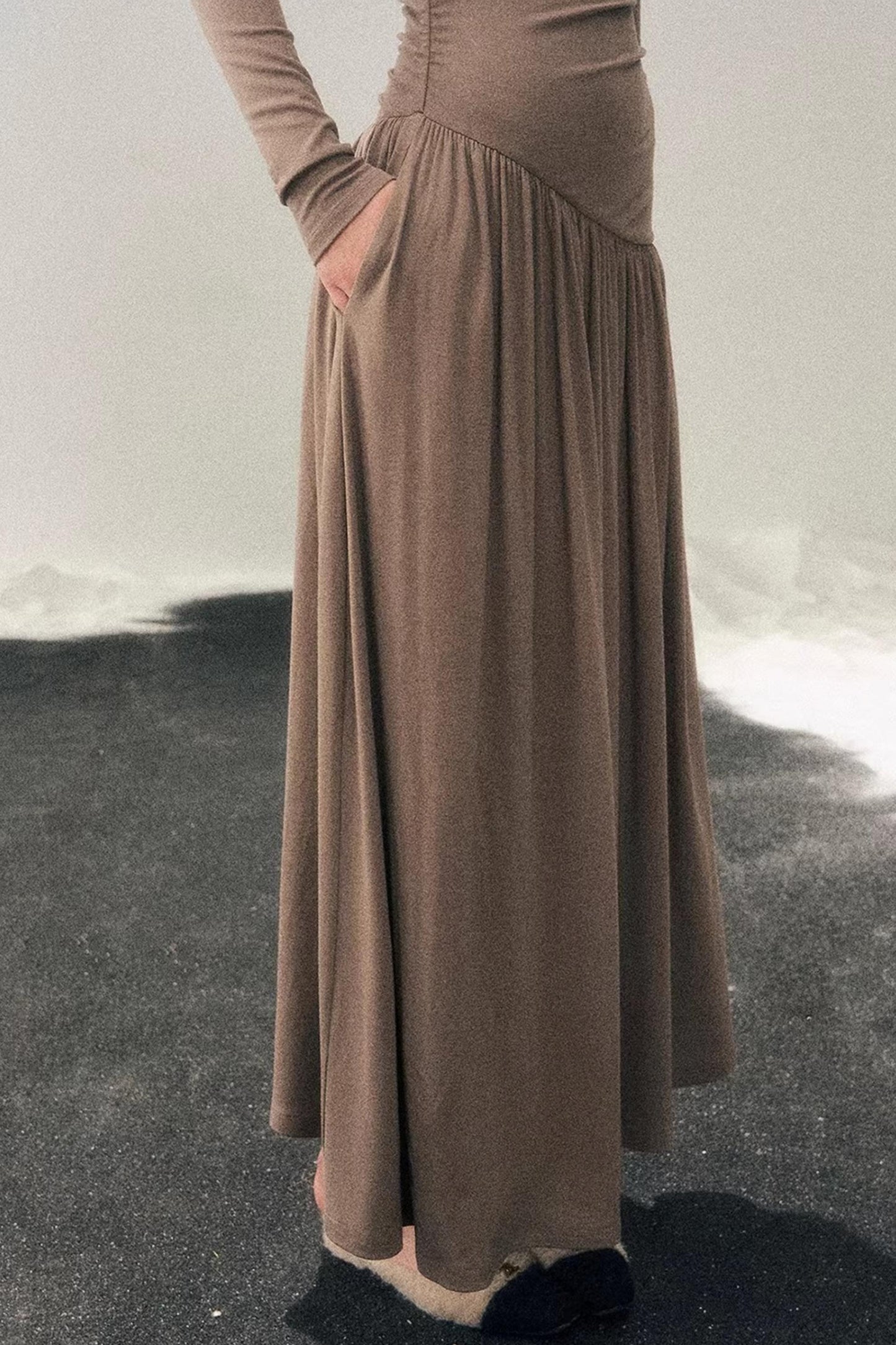 Ribbon Bodycon Winter Dress