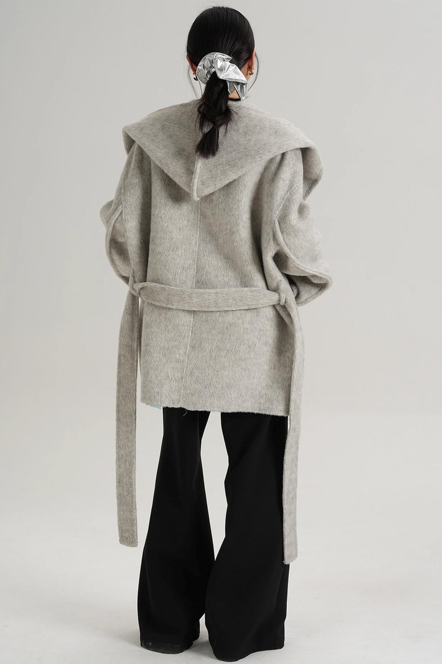 Autumn Hooded Woolen Coat