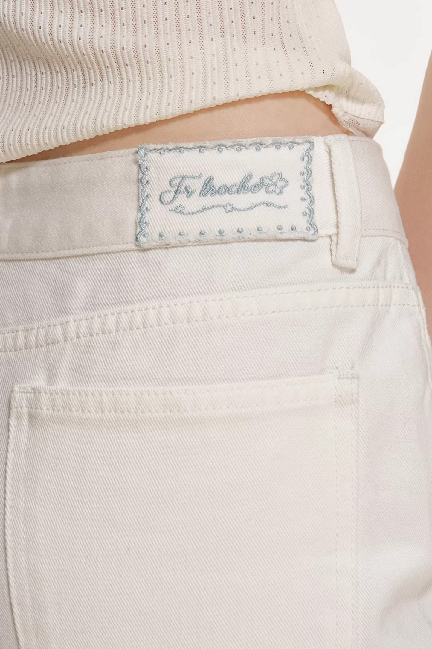 Romantic French Flared Denim Pants