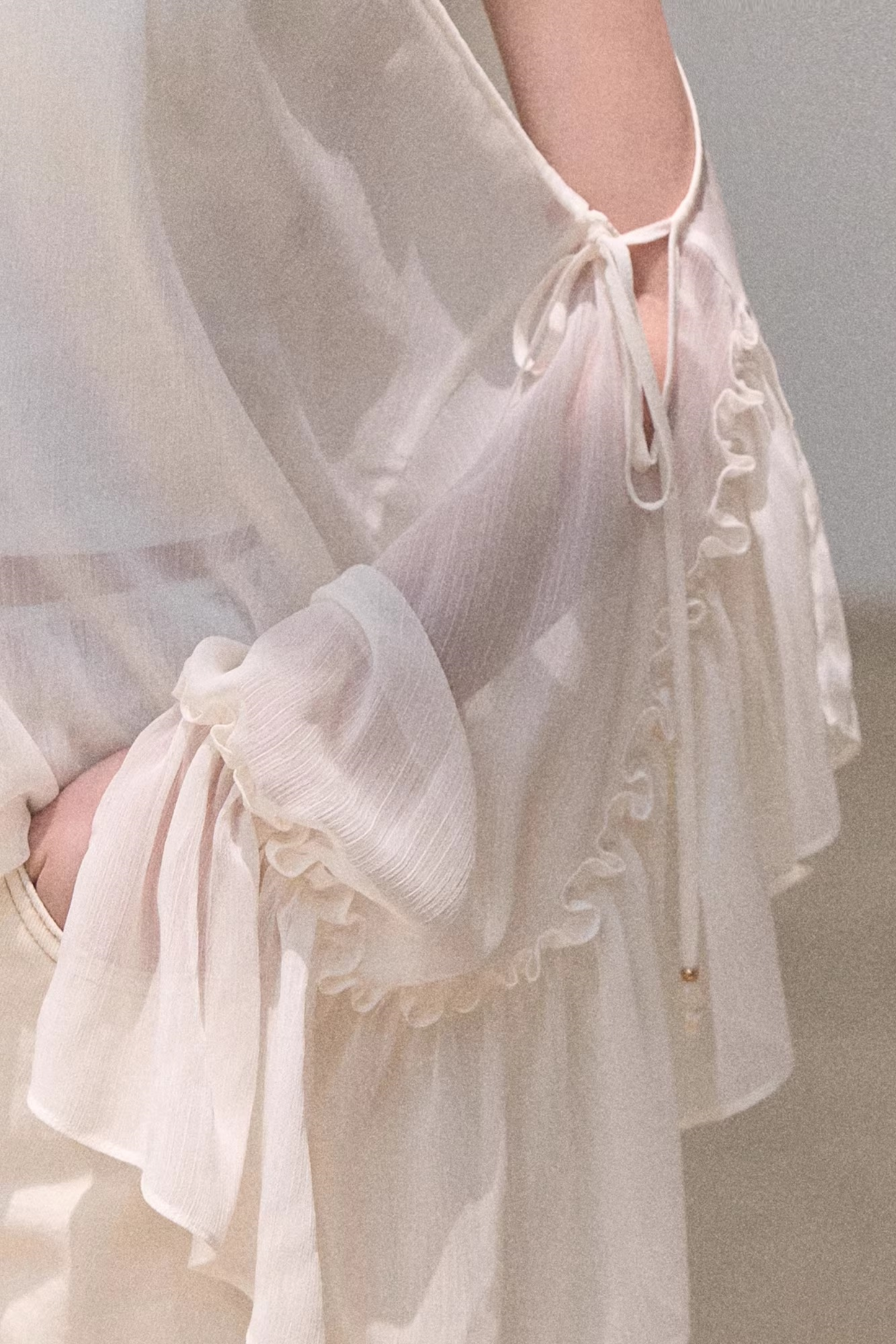 시폰 시미아 블라우스